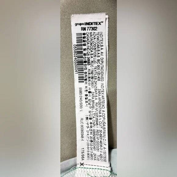 Zara Green Floral Long Sleeve Dress - Picture 3 of 10